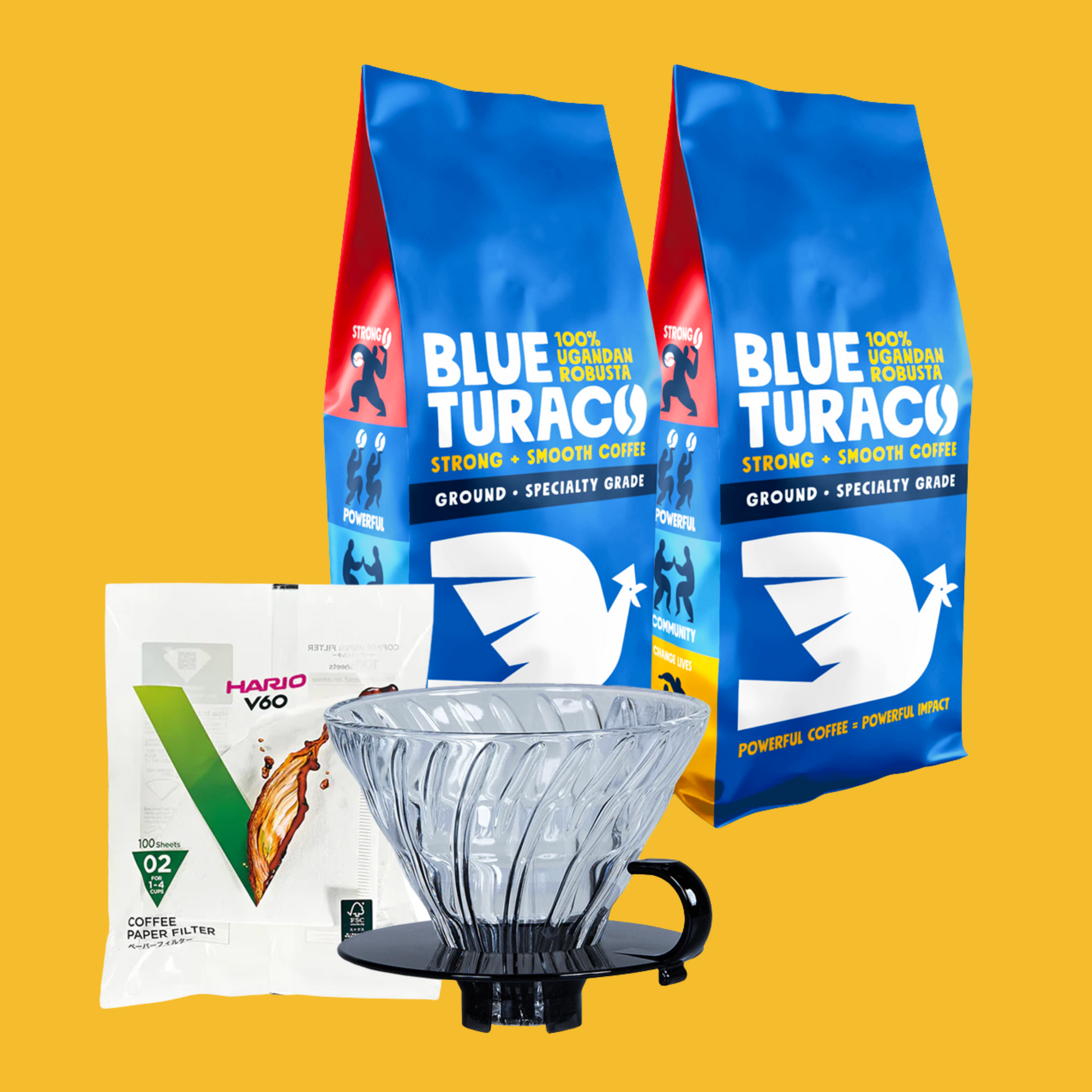 Classic Dripper Bundle - Blue Turaco Coffee